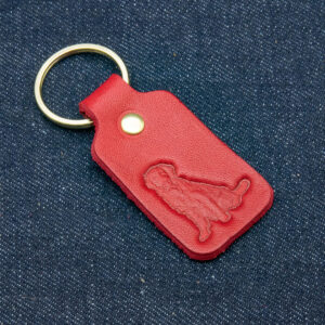 Keyfob Hond - Rood-goud